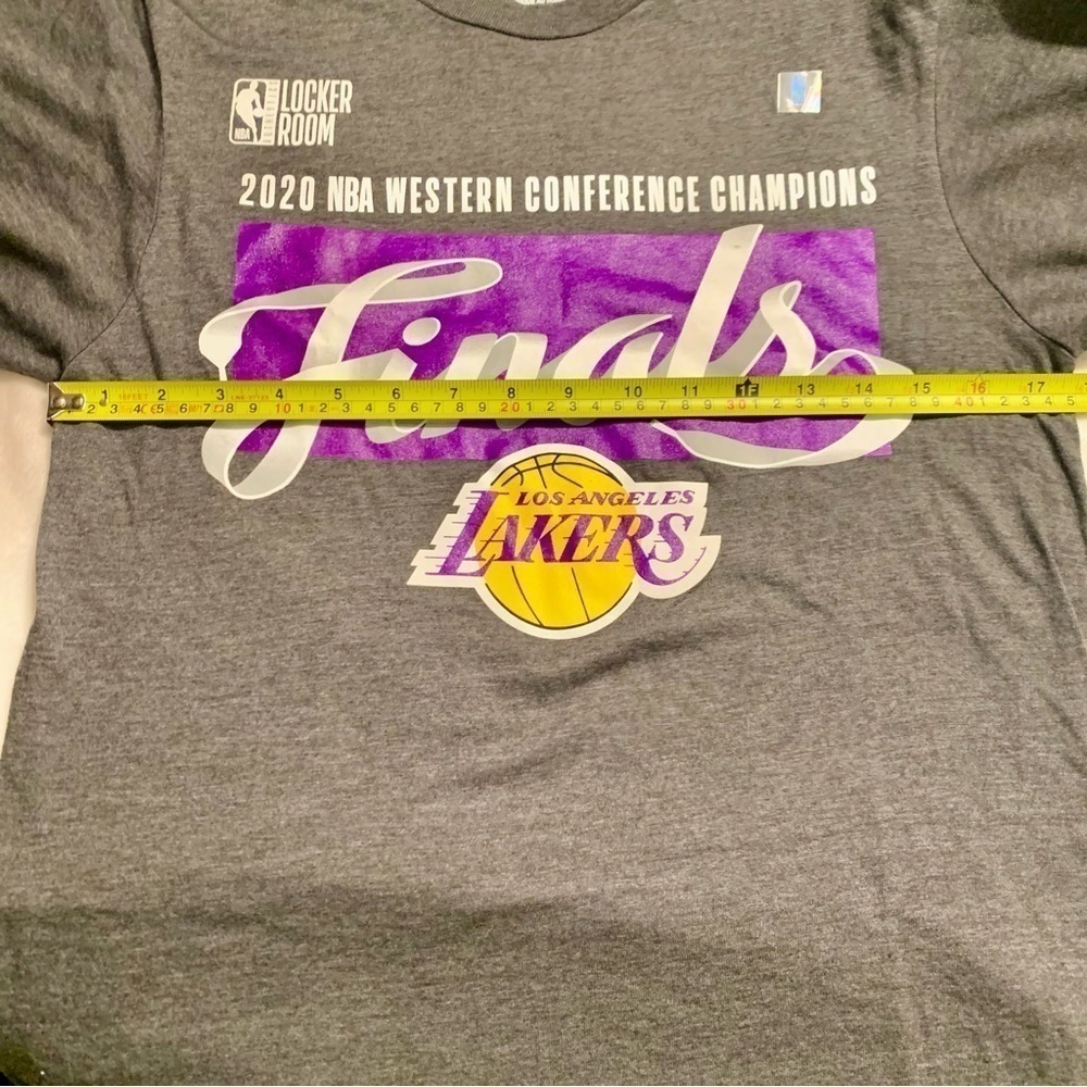 NEW Fanatics Lakers Tee Mens Small Grey LA Lakers 2020 NBA Western Conf Champs - Picture 7 of 9